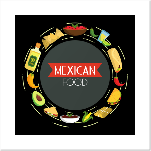 Mexican Food Wall Art by Epic Hikes